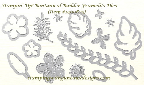 Nail Art Inspiration - SU Botanical Builder Framelits 