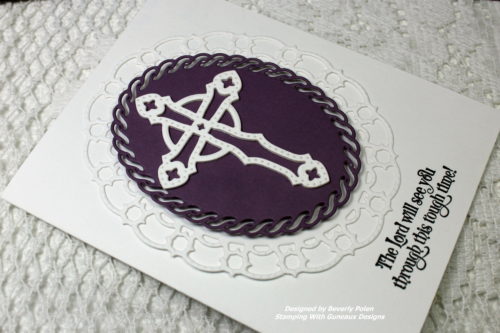 ODBD Ornamental Crosses Sympathy Card