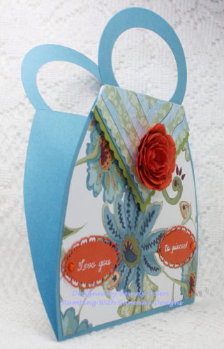 Paper Purse Card with SU Paisley Petals