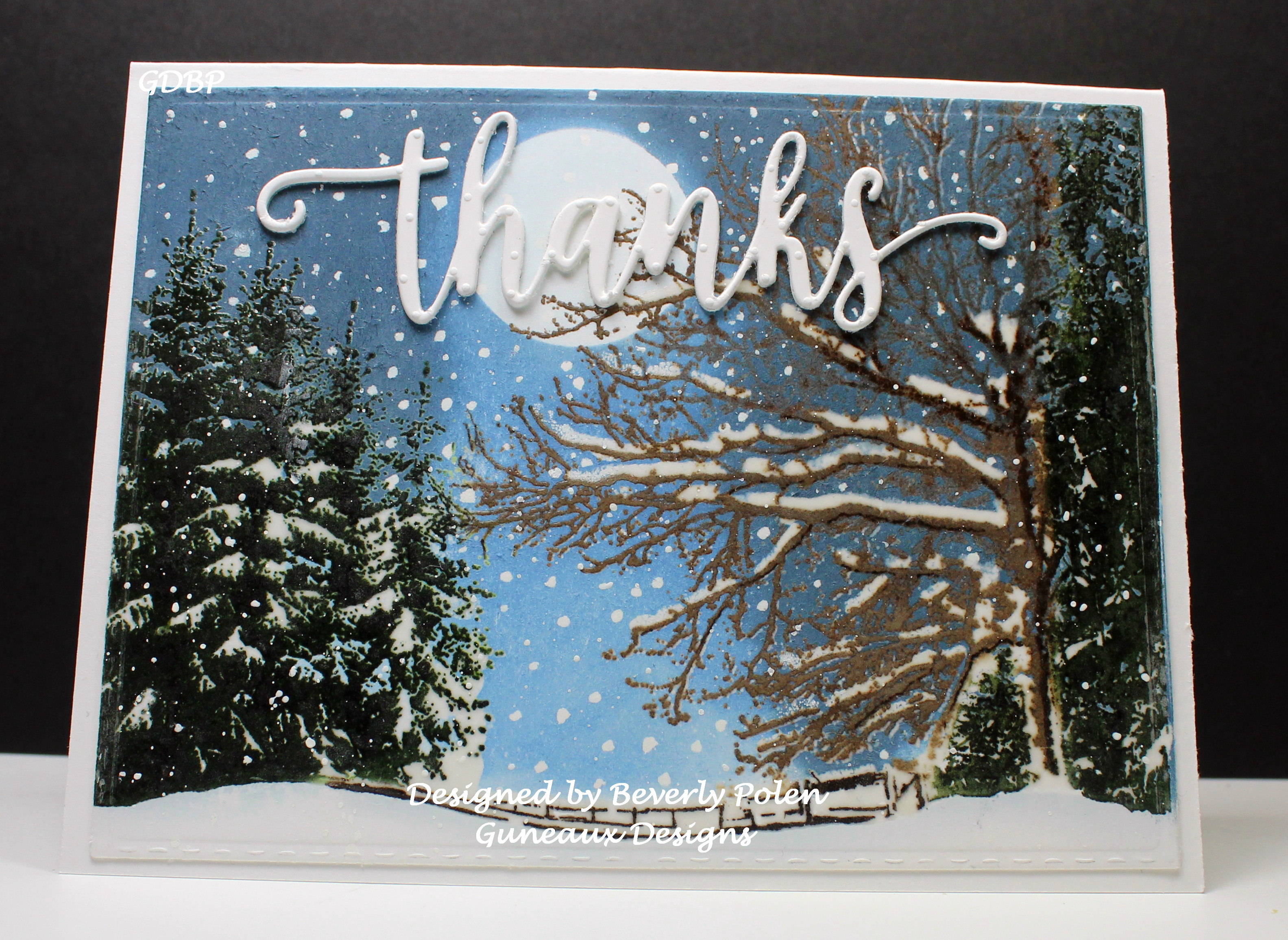 Penny Black Dressed in Snow Card