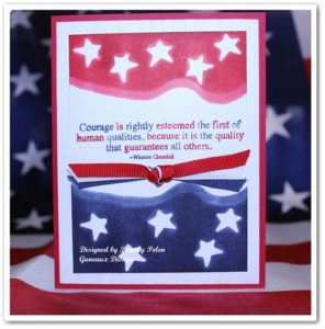 Stampin Up 4th of July Card - Courage | Stamping With Guneaux Designs