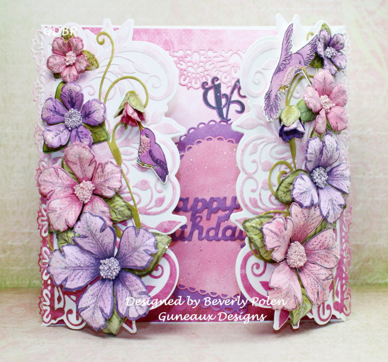 Heartfelt Creations Petunias Birthday Card | Stamping With Guneaux Designs